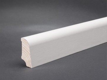 Furnierleisten Echtholz weiß lackiert (45 x 22 x 2400 mm)