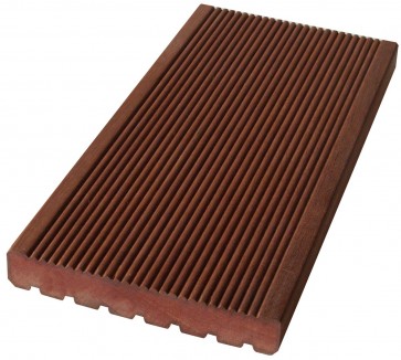 Terrassendiele Massaranduba Holz KD 25 mm x145 mm / Oberfläche fein geriffelt