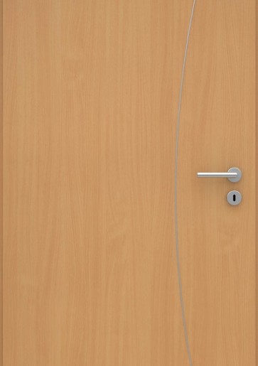 Buche Holzdesign CPL-Tür Muster mit Lisene L9