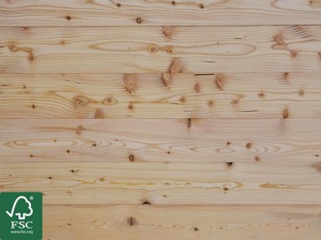 Muster Sibirische Lärche Massivholz 25 mm x 142 mm | Industriesortierung