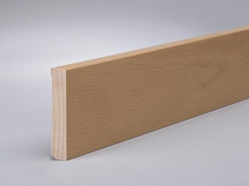 Leiste Buche Massivholz 60 mm x 13 mm / Oberkante gerade