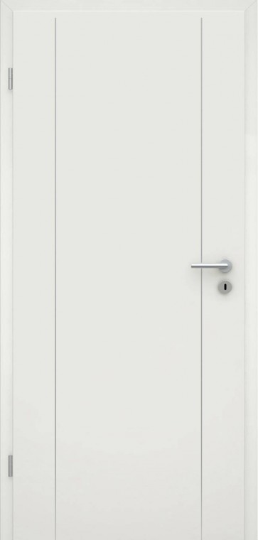 Tür Weißlack RAL 9010 Lisene L6