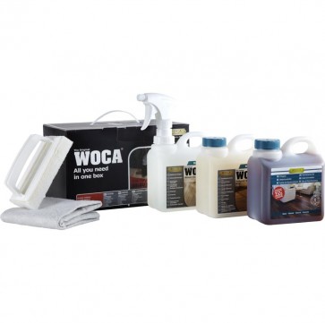 WOCA Pflegebox mit Pflegeöl (Natur oder Weiß)