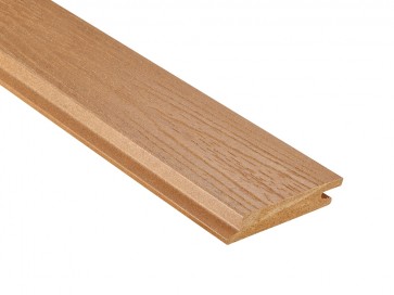 WPC Fassadenprofil Eichenbraun Holzmaserung, leicht gebürstet (18x103mm)