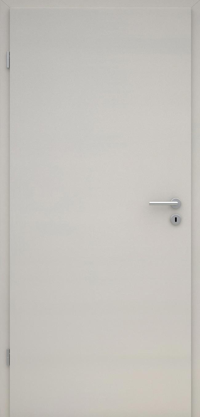 Weißlack Zimmertür Innentür Komplett-Set mit Zarge und Türgriff - Türenfuxx