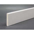 Weiße Sockelleisten Massivholz RAL 9010/9016 lackiert 35 mm x 6 mm (Deckleisten)