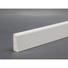 Sockelleiste Weiß Hartholz lackiert 23 mm x 8 mm Massivholz (RAL 9010 / 9016)