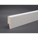 Sockelleiste Weiß Massivholz 58 mm x 20 mm Marburger Profil - Oberkante abgerundet