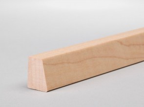 Sockel Vorsatzleiste Ahorn kanadisch 18 mm x 14 mm Massivholz
