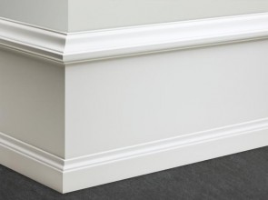 Weiße Sockelleisten - klassische Altbauleiste bis 275 mm Höhe 