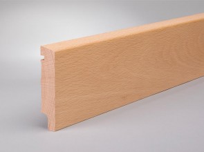 Sockelleiste Buche Holz 100 mm x 20 mm Oberkante abgeschrägt