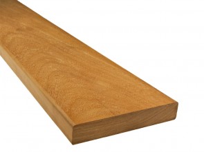 Garapa Dielen Holz, Oberfläche glatt, 21 mm x 90 mm