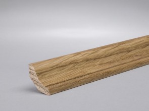 Eiche Hohlkehl Fußleiste Massivholz 25 mm x 25 mm