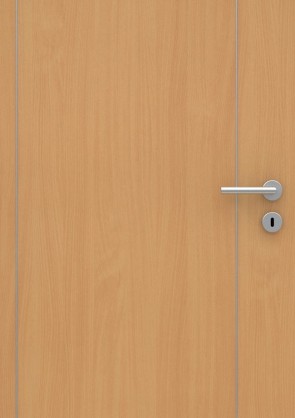 Buche Holzdesign CPL-Tür Muster mit Lisene L6
