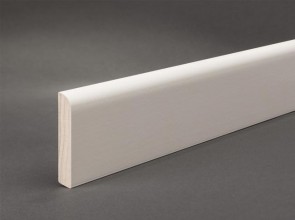 Sockelleiste Weiß 60 x 11 mm Oberkante gerundet