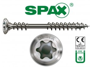SPAX Fassadenschrauben / 4CUT Linsenkopf und Fixiergewinde