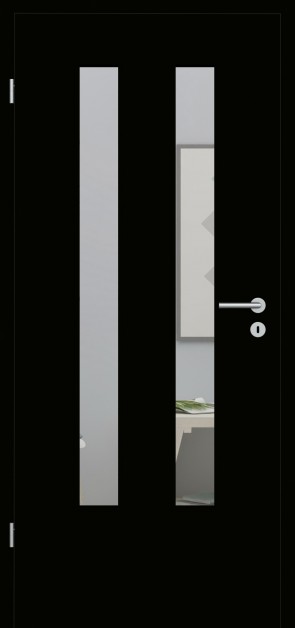 Tür schwarz matt LA006