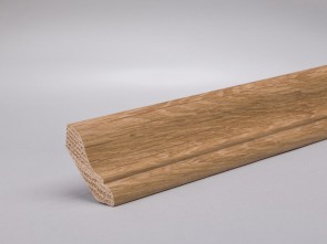Hohlkehl Vorsatzleiste Eiche 30 mm x 30 mm Massivholz