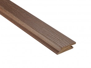 WPC Fassadenprofil Dunkelbraun 18x70 mm | Holzmaserung, leicht gebürstet