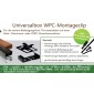 WPC Universalbox für Terrassen inkl. Montageclip V2A (schwarz), 100 Stck/Paket, Startclips, Schrauben, Bit und Bohrer