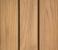 Eiche Terrassendielen Holz glatt (farbig geölt, Optik Lärche)