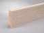 Sockelleiste Eiche weiß Holz 100 mm x 20 mm Oberkante abgeschrägt