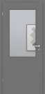 Tür mit Zarge Metallgrau LA002 | Höhe 198,5 und 211cm | Türblatt MDF, Zarge CPL