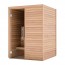 Sauna Bausatz aus Holz | Tiefe 1,50 m, Breite 1,50 m, Höhe 2,05 m