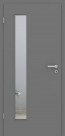 Tür mit Zarge Metallgrau LA008B | 198,5 & 211cm | Türblatt MDF, Zarge CPL