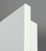 Muster Doppeltür Weißlack mit Designkante