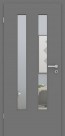 Tür mit Zarge Metallgrau LA 006 | 198,5 & 211cm | Türblatt MDF, Zarge CPL