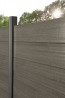 WPC Sichtschutzzaun Grau | Höhe 180 cm x Breite 174 cm | Bausatz